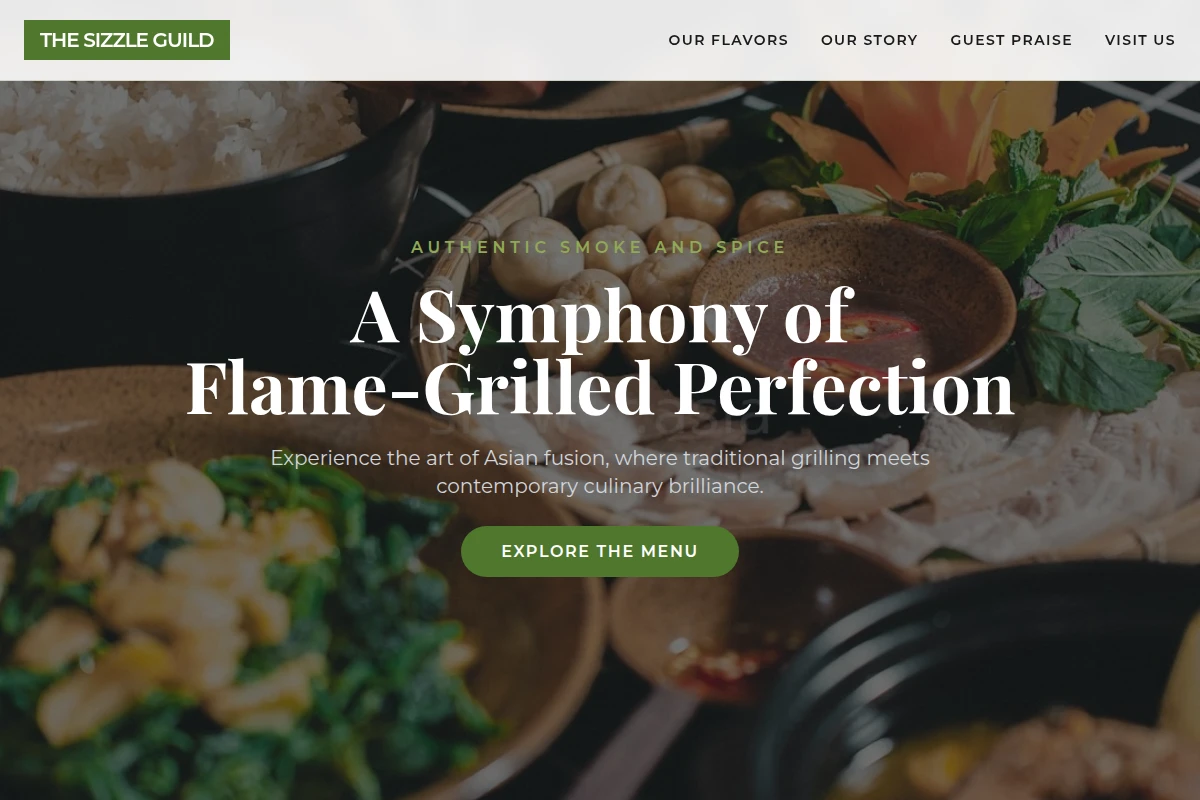 Grill Asian Fusion Food