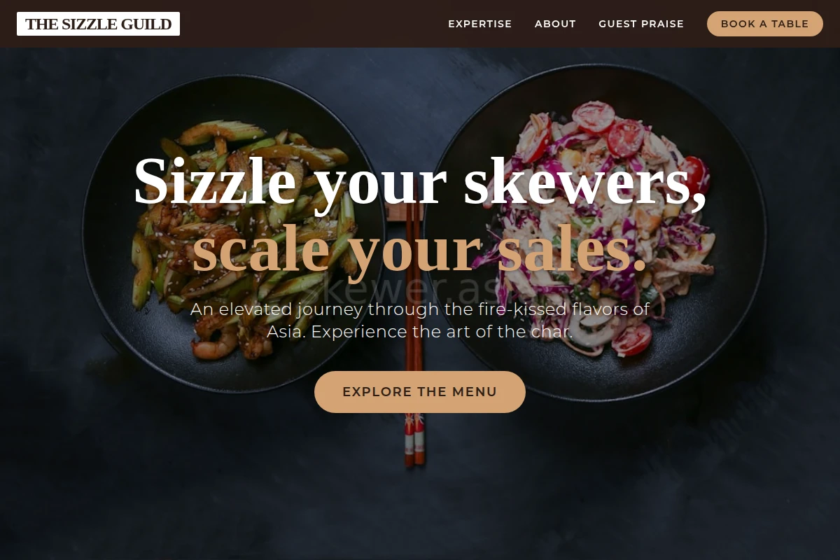 Skewer Asian Fusion Food