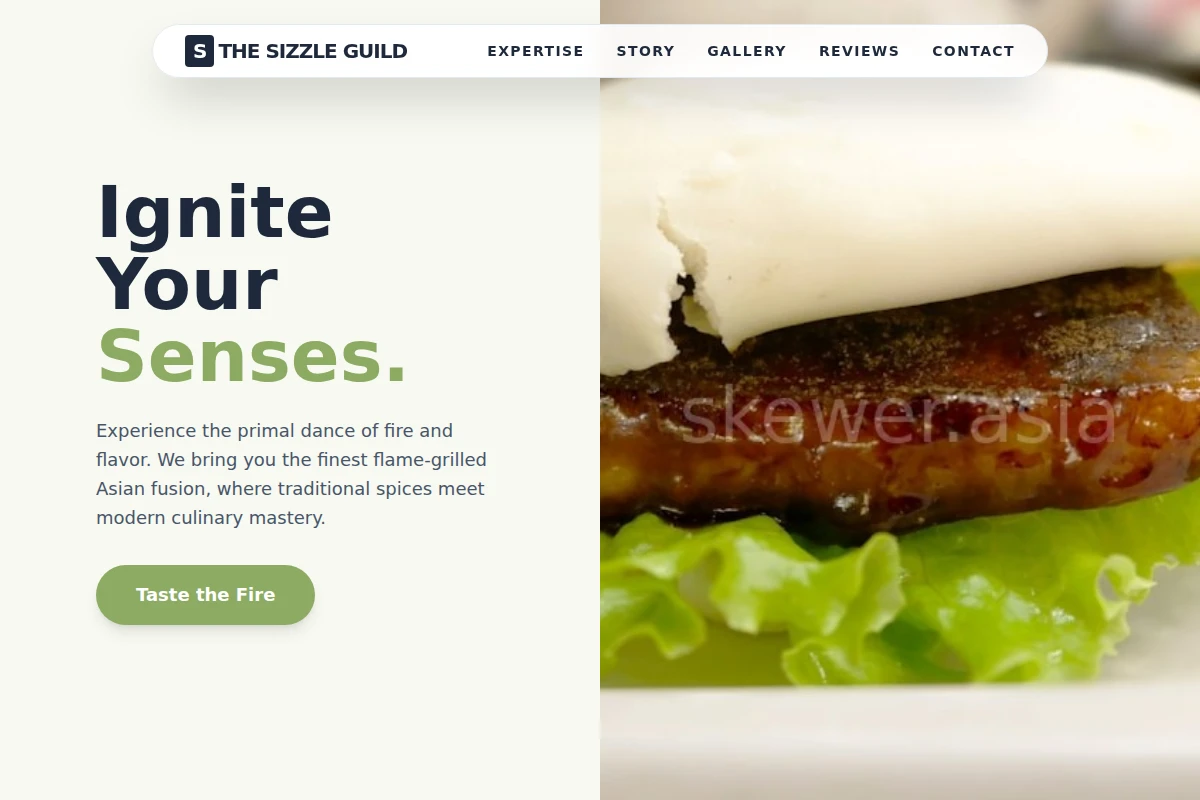 Flame-Grilled Asian Fusion Food