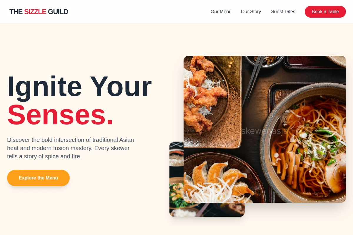 Spice-Blend Asian Fusion Food