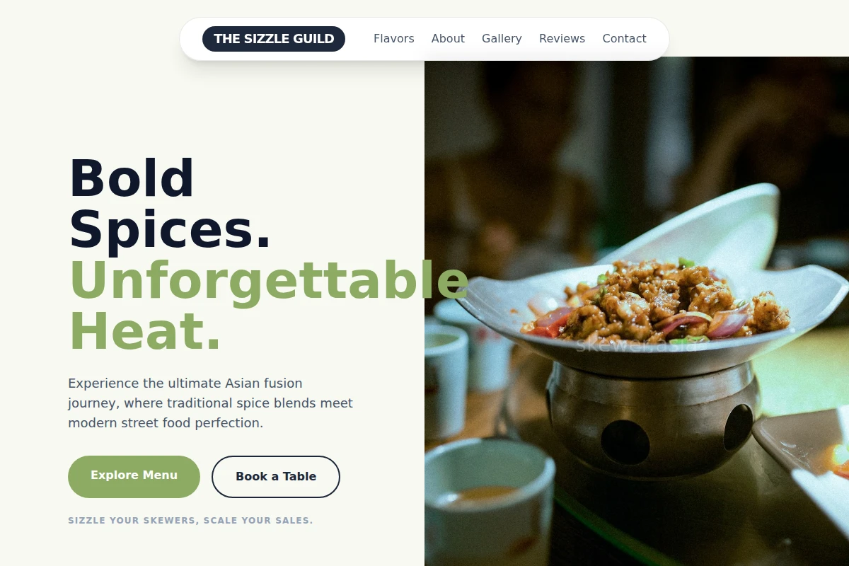 Spice-Blend Asian Fusion Food