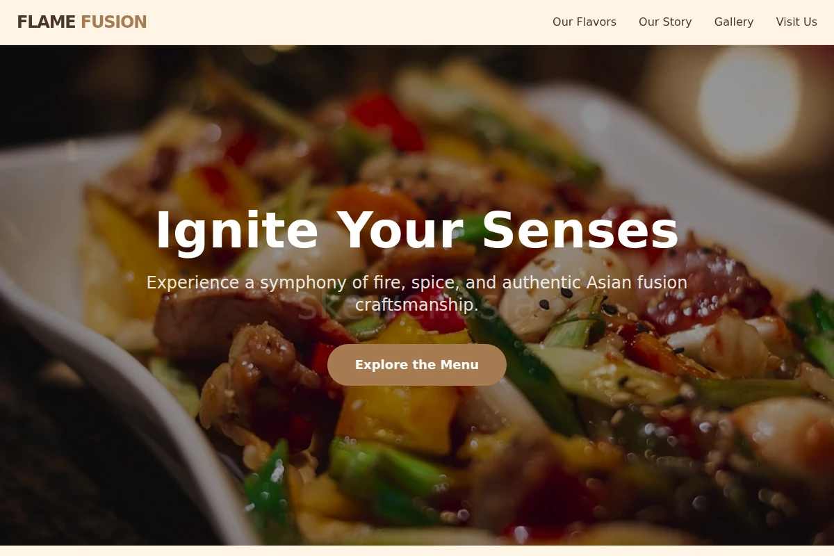 Flame Asian Fusion Food