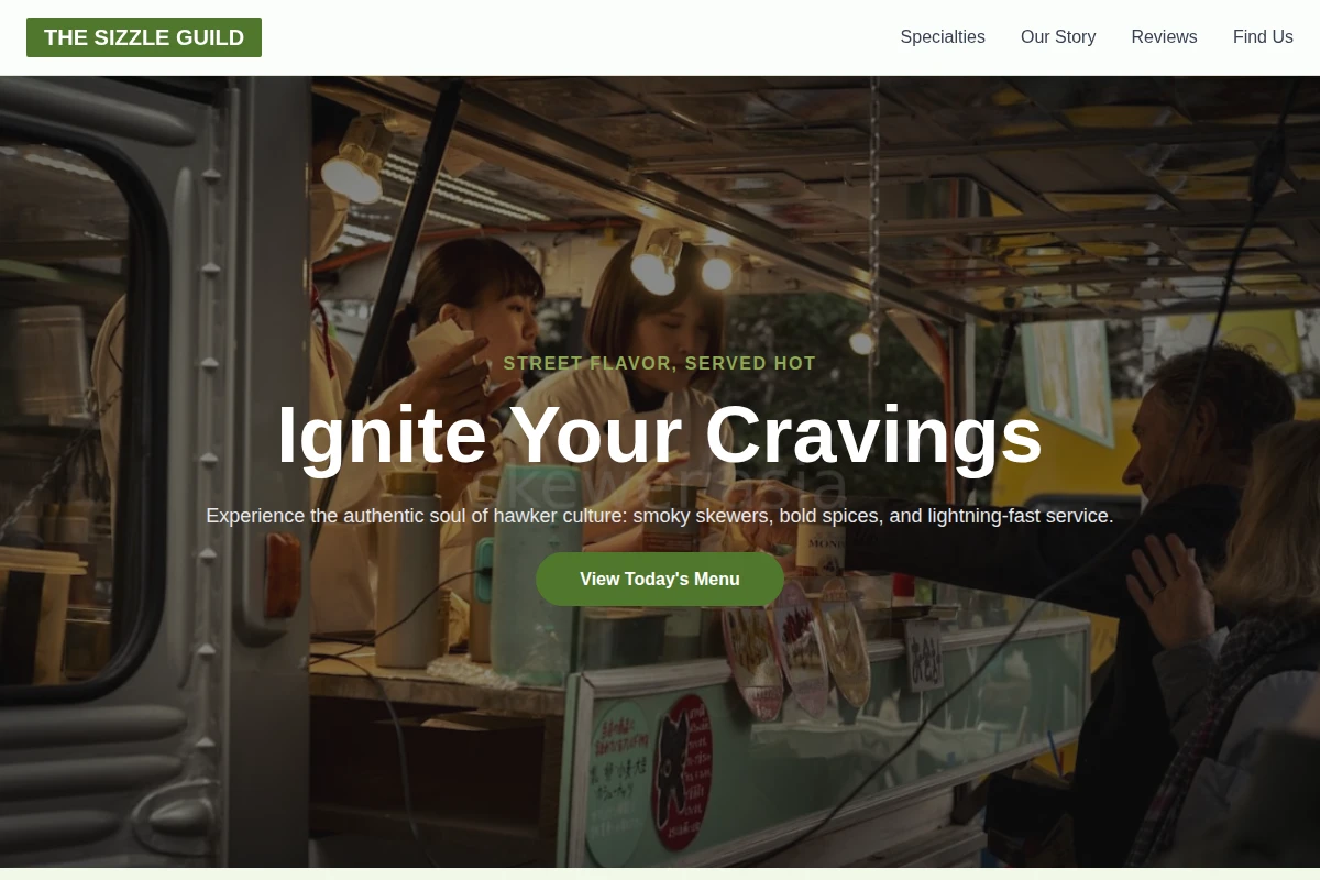 Hawker-Style Food Truck