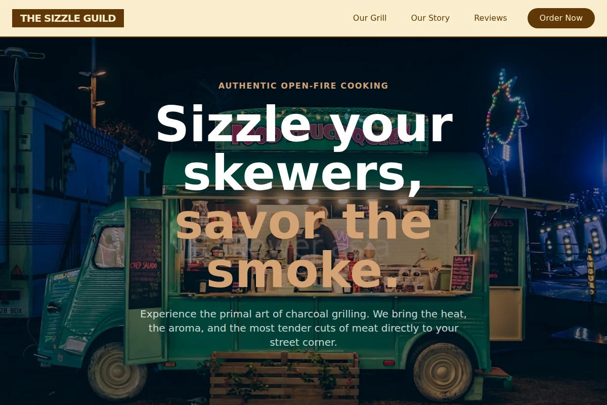 Charcoal Food Truck